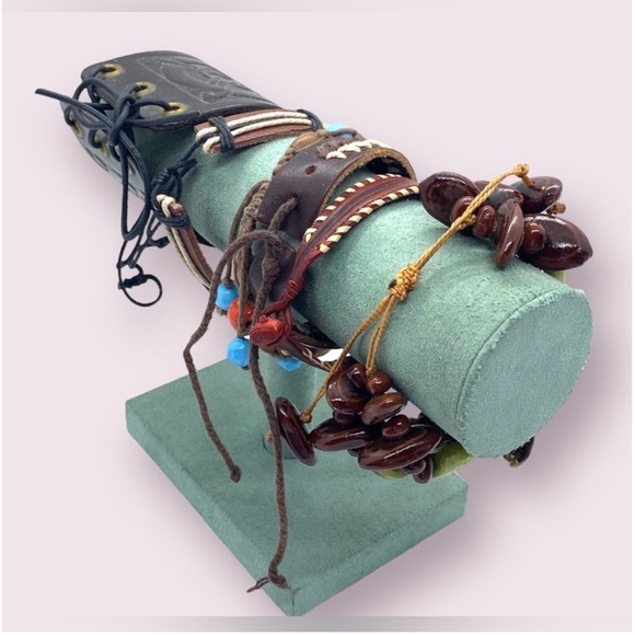 Vintage Bracelets Mixed Beaded Jewelry Lot - Picture 7 of 10